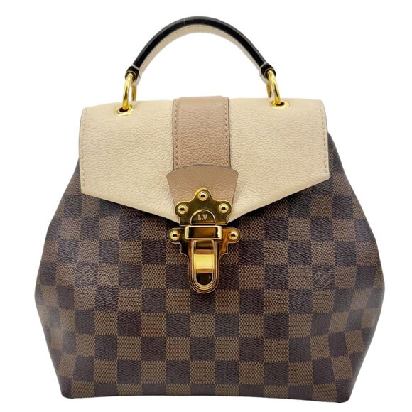 Louis Vuitton  Clapton Damier Ebene Backpack Bag Creme Beige - Picture 1 of 11